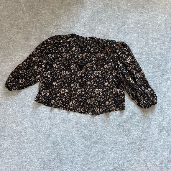 Ulla Johnson Floral/Paisley Silk Top Sz. 6 - Picture 8 of 10